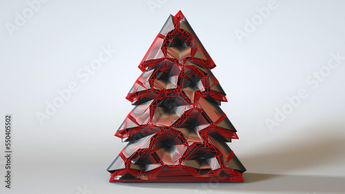A 3D Illustration of a decorative object-artefact-art piece related to Christmas. Modelers, Decorators, Designers, and Artists must watch the mesh closely to easily make a version of their own.