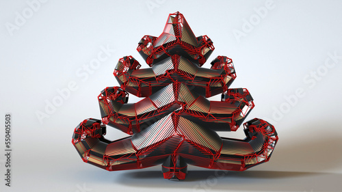 A 3D Illustration of a decorative object-artefact-art piece related to Christmas. Modelers, Decorators, Designers, and Artists must watch the mesh closely to easily make a version of their own.