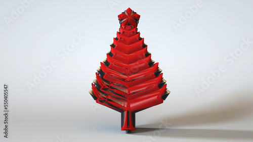 A 3D Illustration of a decorative object-artefact-art piece related to Christmas. Modelers, Decorators, Designers, and Artists must watch the mesh closely to easily make a version of their own.