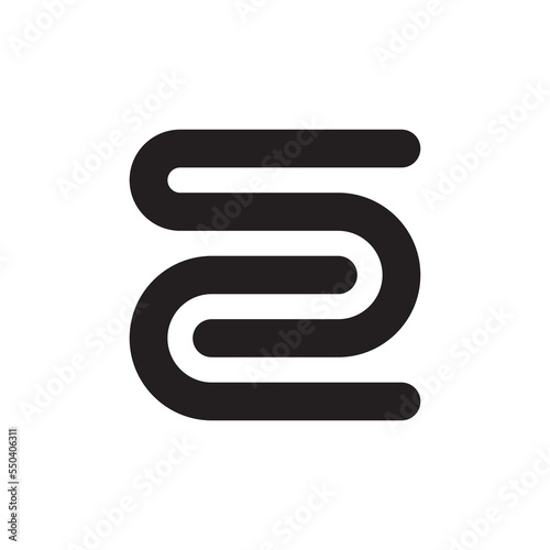 Letter SC or CS monogram logo design