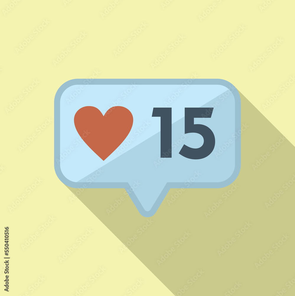 Like chat icon flat vector. Web interface. Modern contact Like chat icon flat vector. Web interface. Modern contact