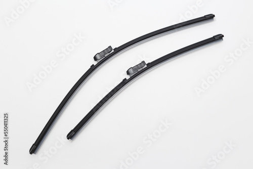 Car wipers isolated on white background with clipping path photo