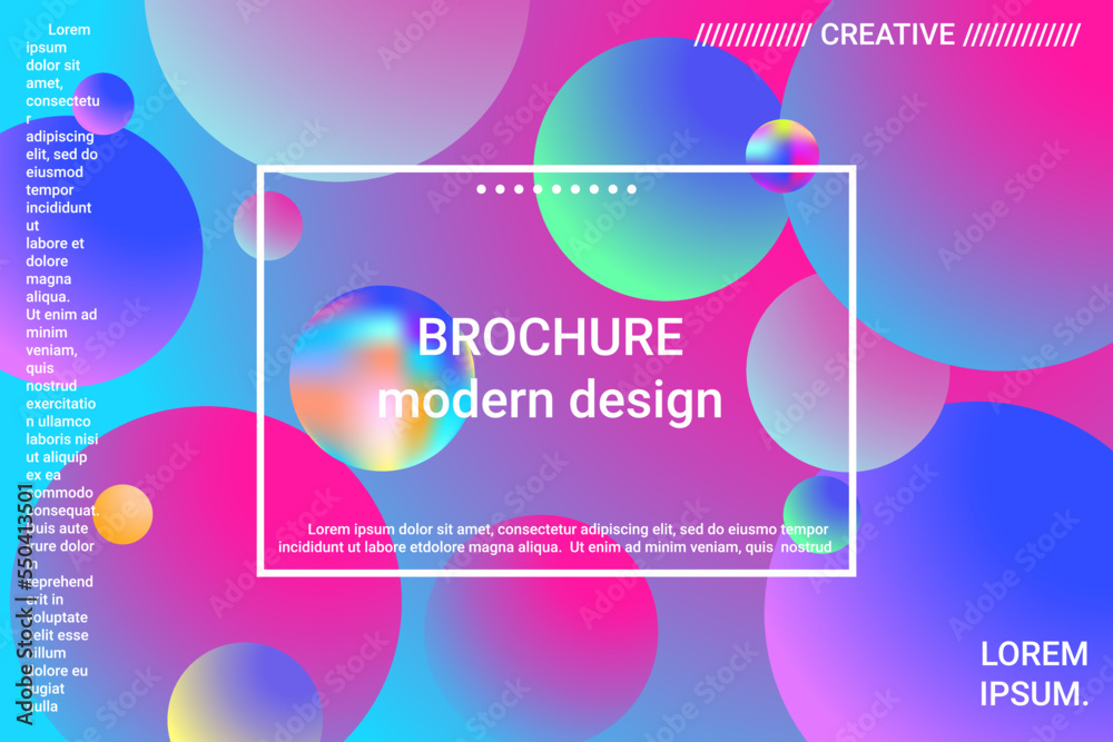 Abstract geometric texture. 3d ball shape gradients for decoration design.