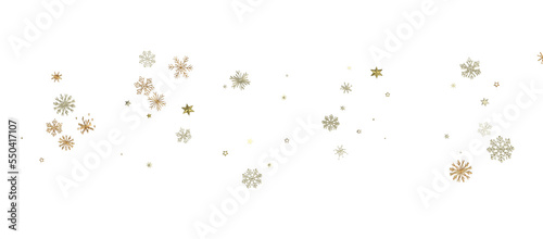 Snowflakes and bokeh lights on the blue Merry Christmas background. 3D render png