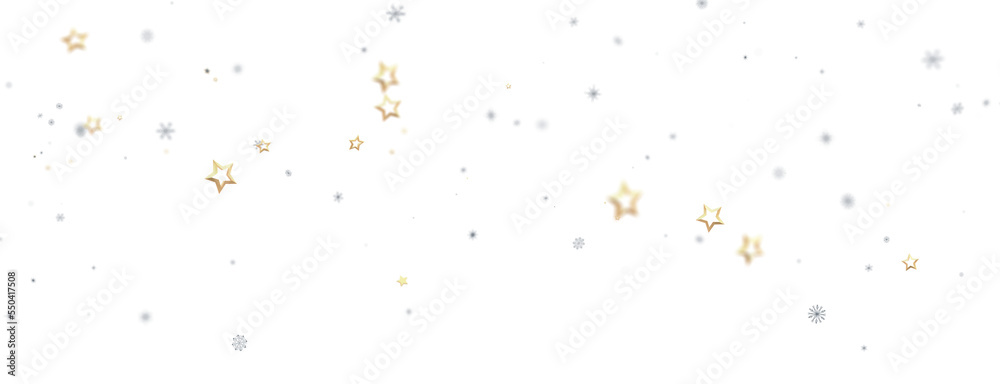 Christmas background design of snowflake and snow falling in the winter 3d illustration