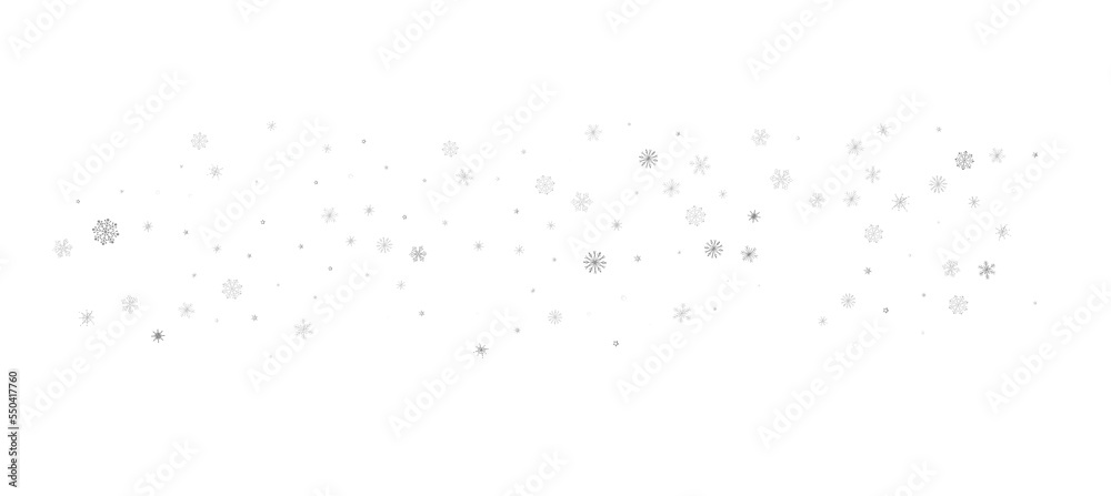 Snowflakes Falling On Snow - Winter Banner