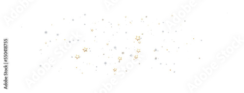 Snowflakes and bokeh lights on the blue Merry Christmas background. 3D render