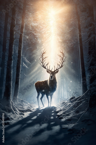 Foto deer in the forest