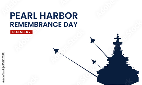 Pearl Harbor Remembrance Day Background. Suitable to use on Pearl Harbor Remembrance Dayevent. Also suitable for uploading social media at Pearl Harbor Remembrance Day