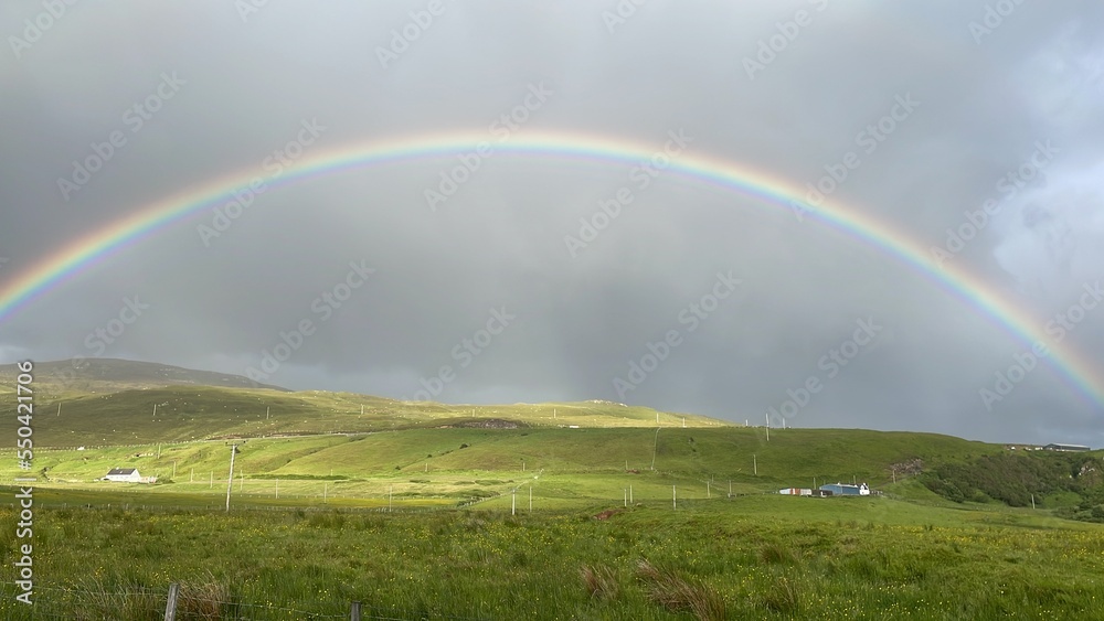 Stunning Rainbow in The Highlands of Scotland Stunning Rainbow in The Highlands of Scotland