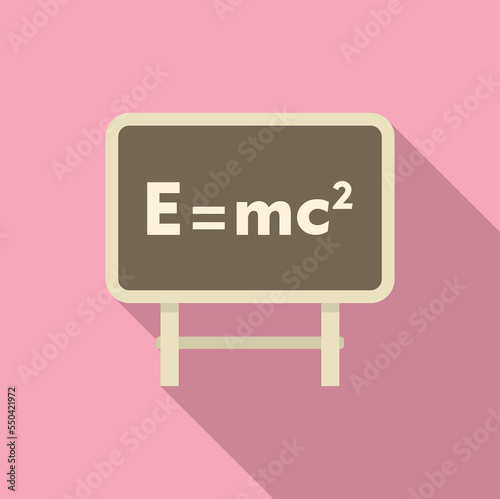 Chemistry board icon flat vector. Lab research. Genetic dna