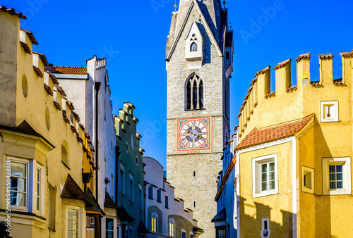 historic building at the old town of Brixen in italy