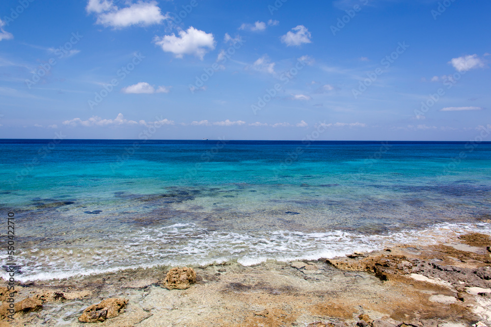 Cozumel Island Waves And Rocky Shore