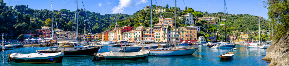 old town and port of Portofino in italy