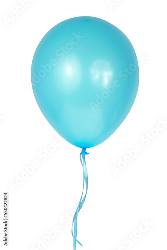 Helium air colorful balloon isolated on the white background