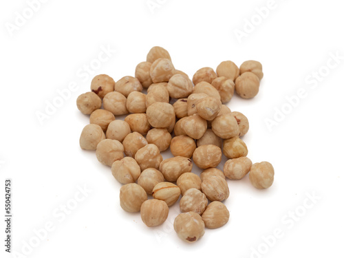 hazelnuts on white background,isolated 