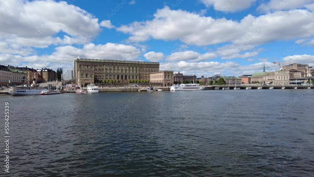 view of the town Stockholm from the water view of the town Stockholm from the water