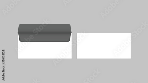 Envelope mock up front and back view