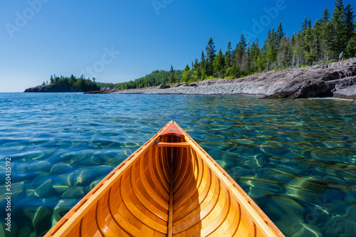 tip of canoe  photo