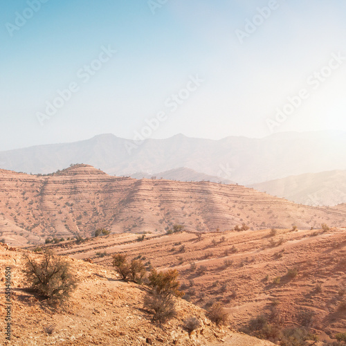 sand dunes in Morrocco. desert sand landscape