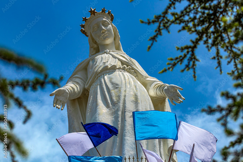 Lebanon. The Shrine of Our Lady of Lebanon located on top of a hill, in the village of Harissa