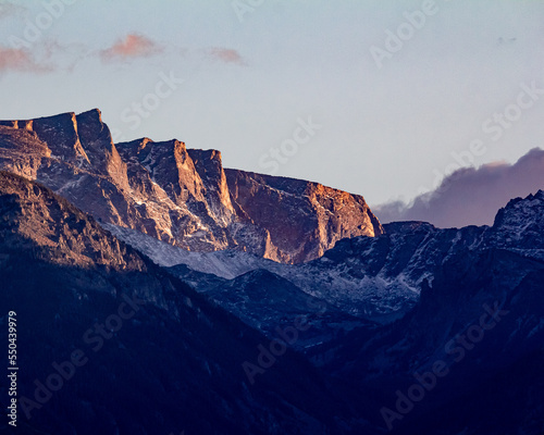 sunset in the mountains