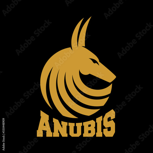 Modern Egyptian god Anubis logo