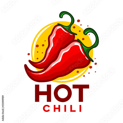 Modern hot chili pepper logo