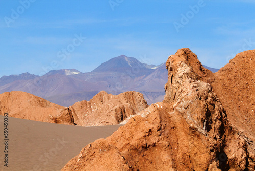 Rock formations in the Death Valley / Valle de la Muerte near San Pedro de Atacama, Chile. photo