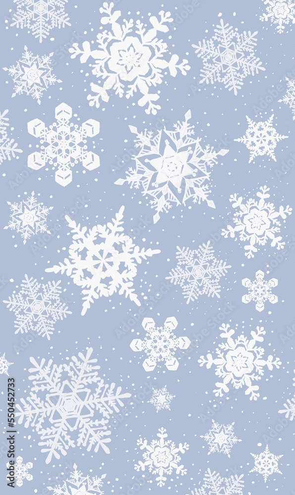 雪の結晶の背景イラスト 雪の結晶の背景イラスト