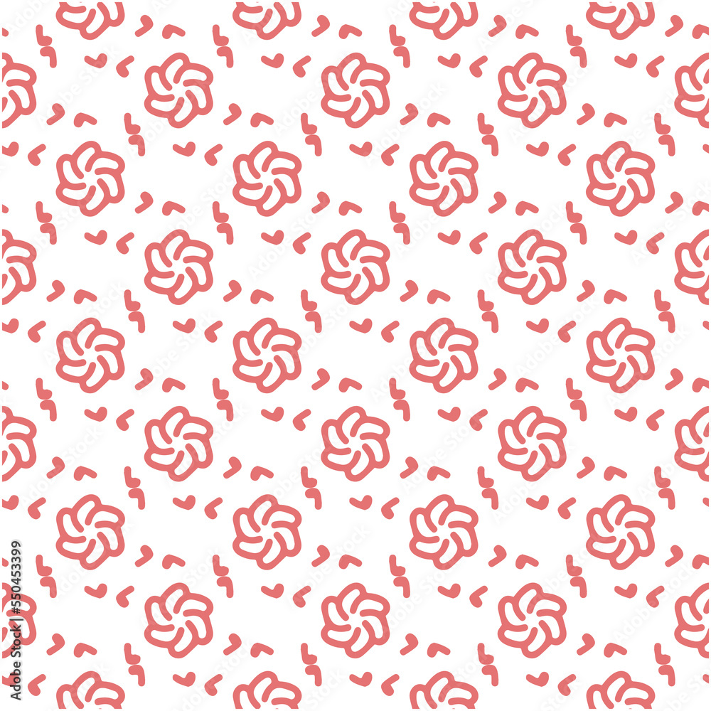 Floral pattern design template with flower motif. nature decorative background in flat style. repeat and seamless vector for wallpapers, wrapping paper, packaging, printing business, textile, fabric Floral pattern design template with flower motif. nature decorative background in flat style. repeat and seamless vector for wallpapers, wrapping paper, packaging, printing business, textile, fabric