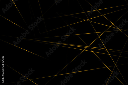 Abstract black with gold lines  triangles background modern design. Vector illustration EPS 10.