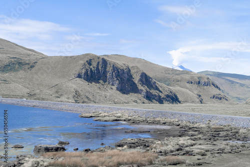 Mica Lagoon in the Antisana ecological park in Ecuador