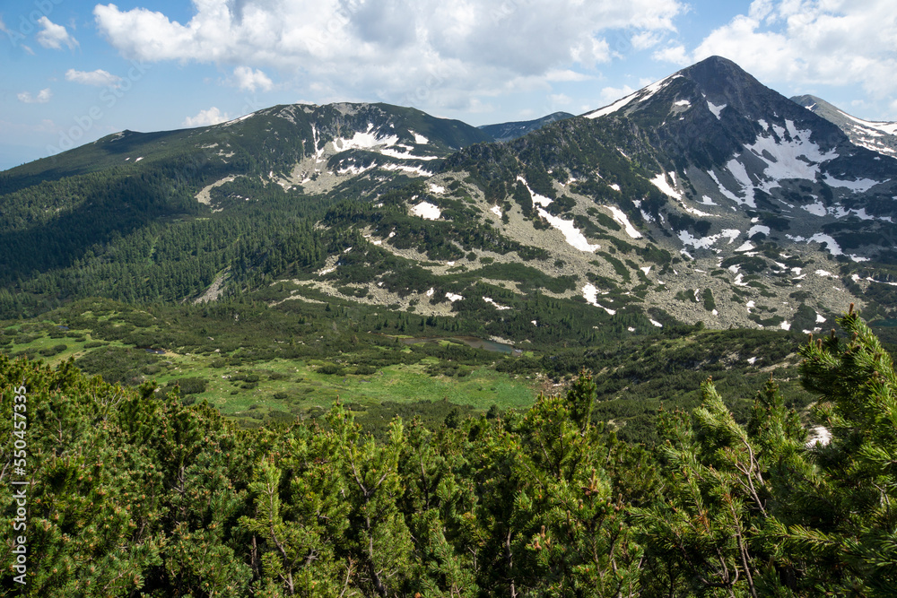 Summer Landscape of Pirin Mountain near Bezbog Lake, Bulgaria Summer Landscape of Pirin Mountain near Bezbog Lake, Bulgaria