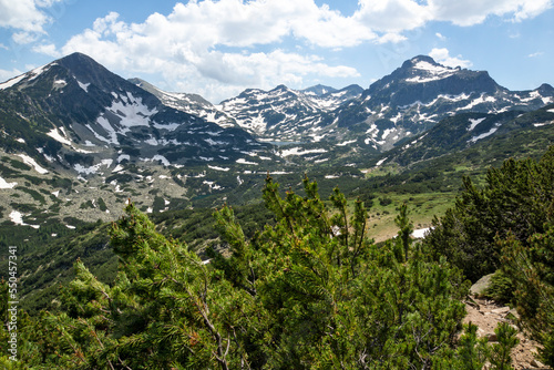 Summer Landscape of Pirin Mountain near Bezbog Lake  Bulgaria