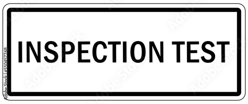 Fire extinguisher sign and labels inspection test