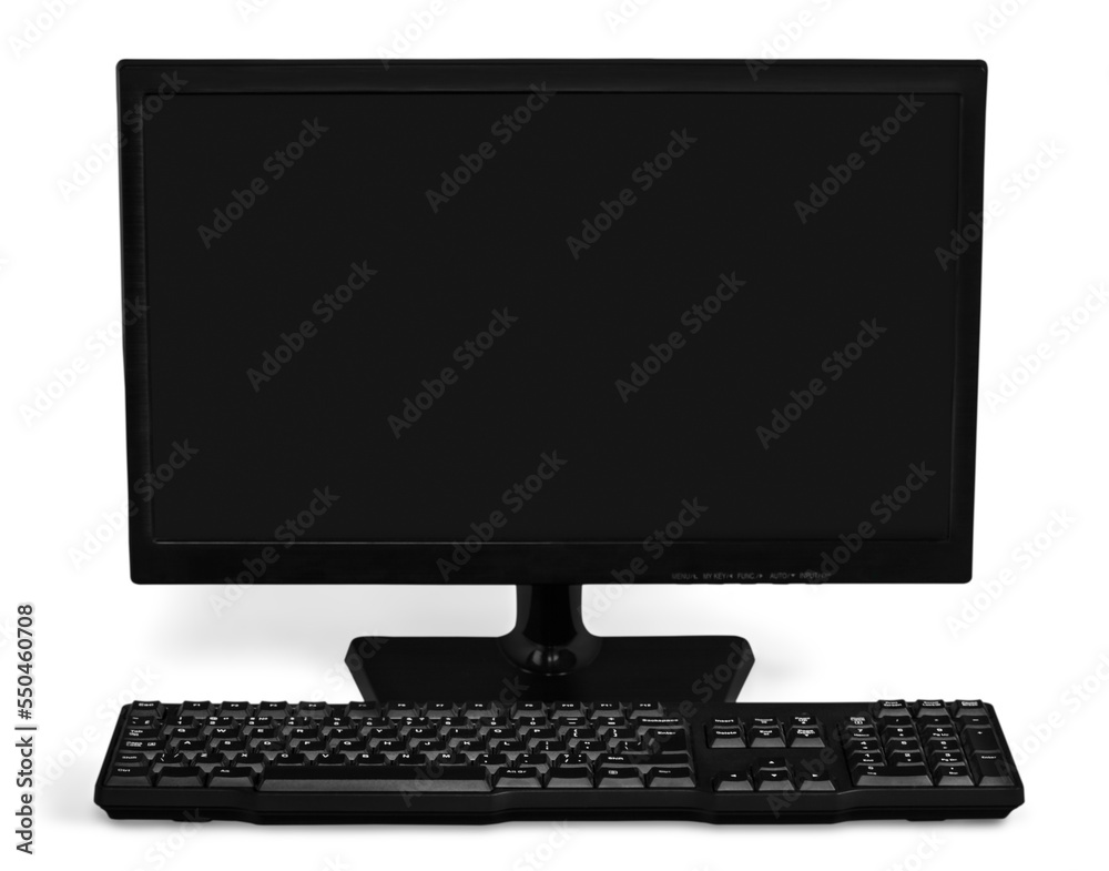 Computer Monitor and Keyboard Computer Monitor and Keyboard