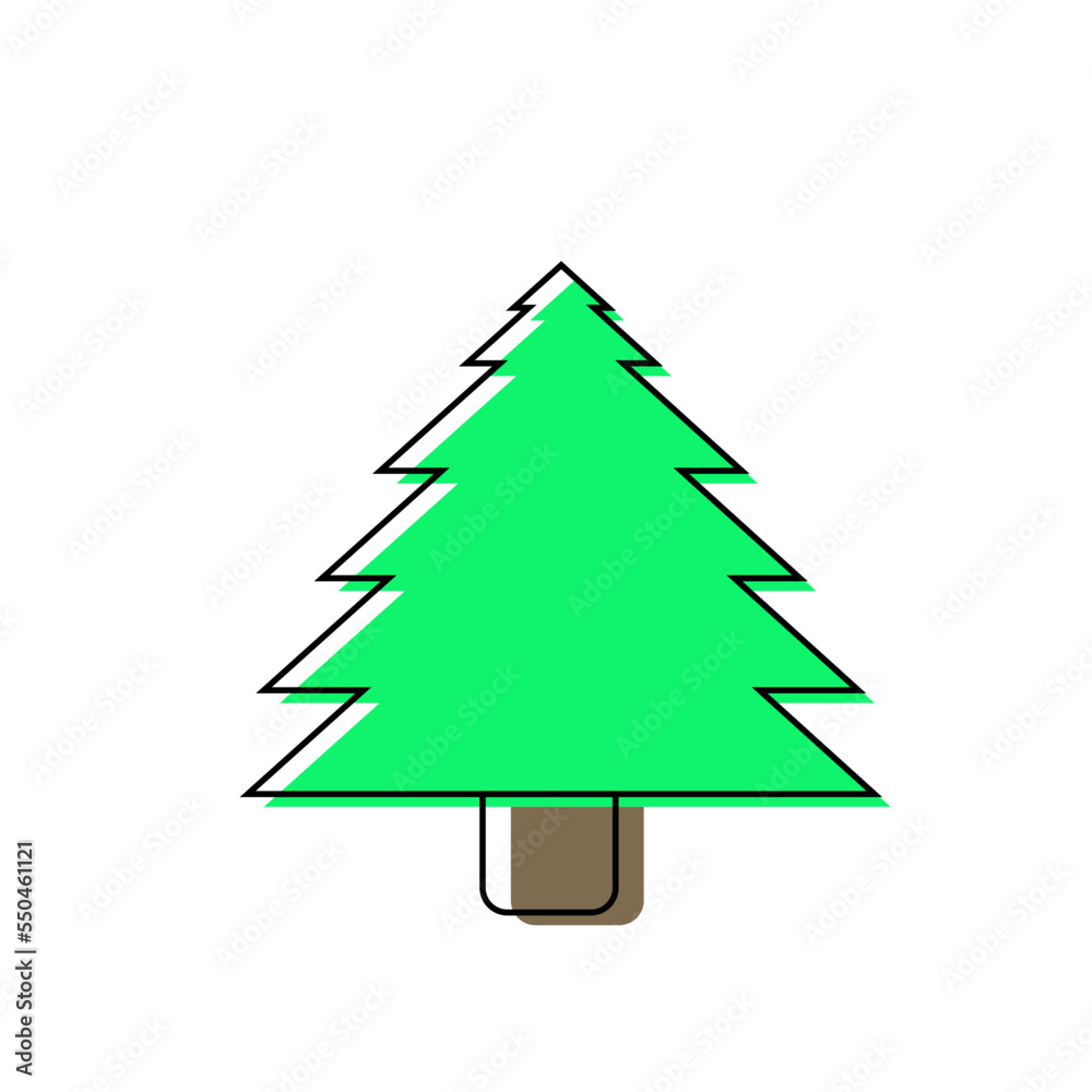 Fototapeta premium christmas tree icon