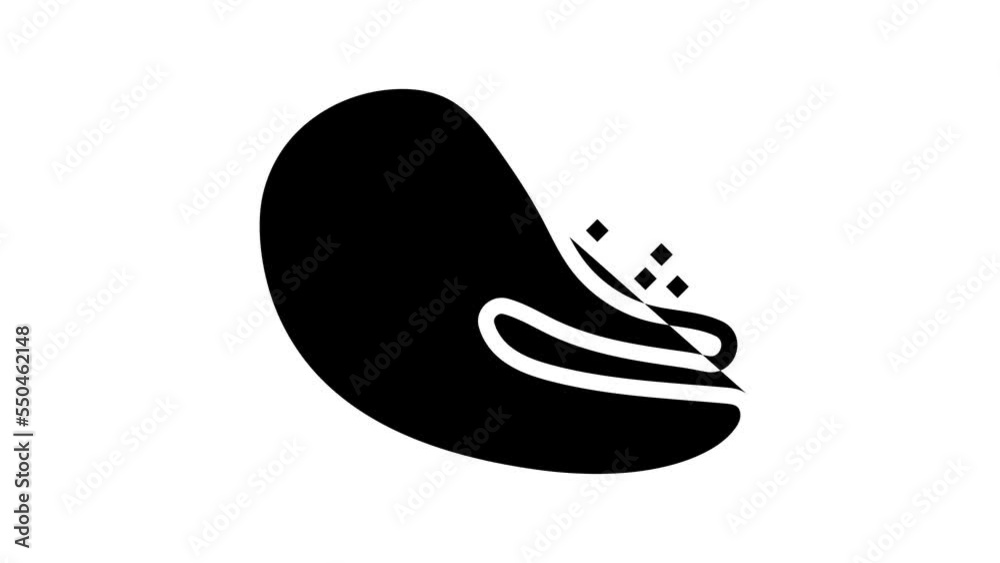 splash wasabi sauce food line icon animation splash wasabi sauce food line icon animation