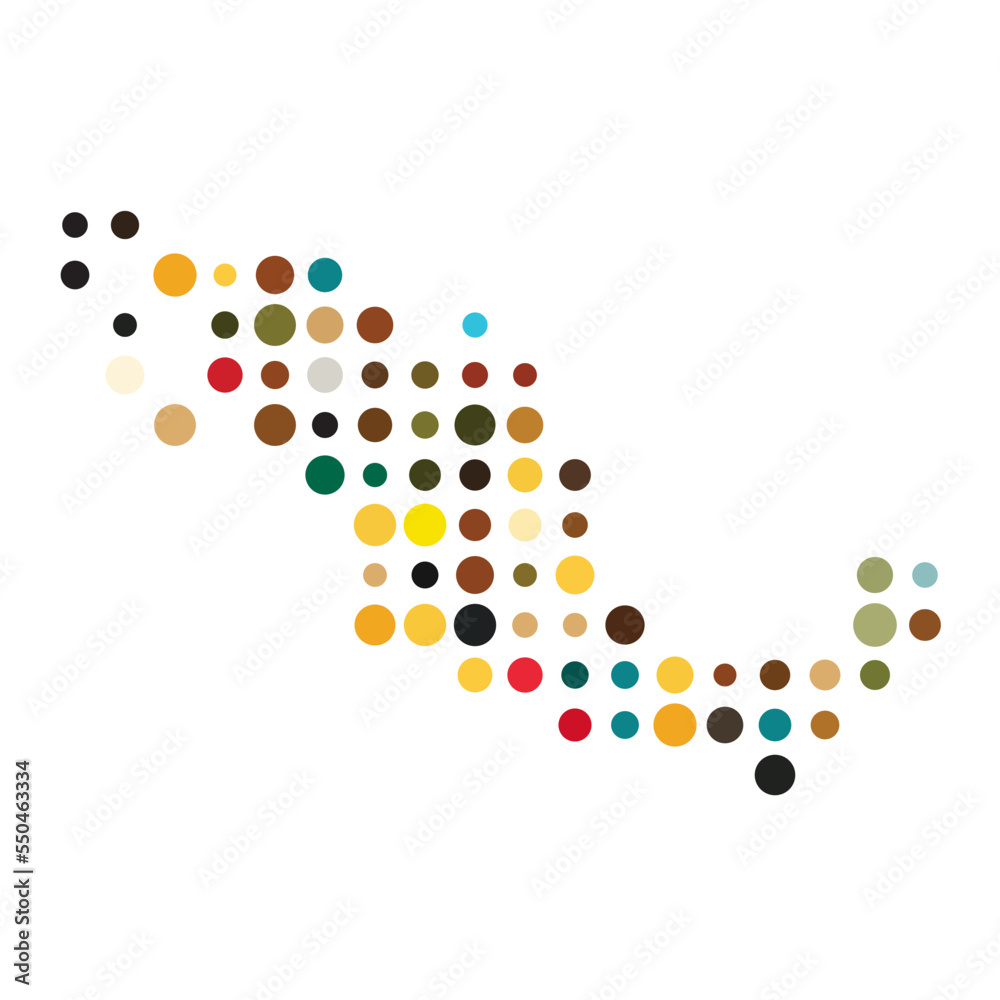 Mexico Silhouette Pixelated pattern illustration Mexico Silhouette Pixelated pattern illustration