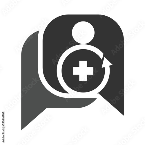 Online medical logo template Icon Illustration Brand Identity