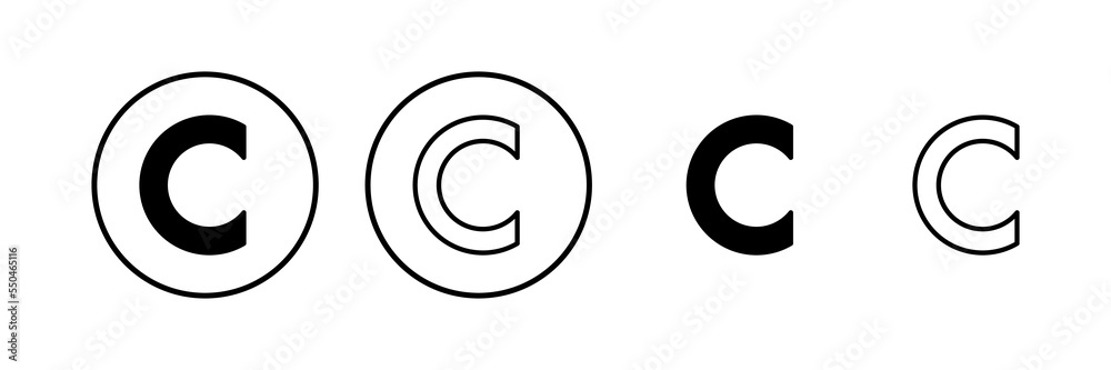 Copyright icon vector illustration. copyright sign and symbol Copyright icon vector illustration. copyright sign and symbol