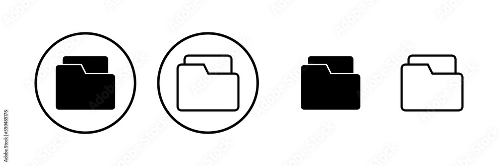 Folder icon vector illustration. folder sign and symbol Folder icon vector illustration. folder sign and symbol