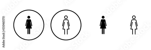 Female icon vector illustration. woman sign and symbol