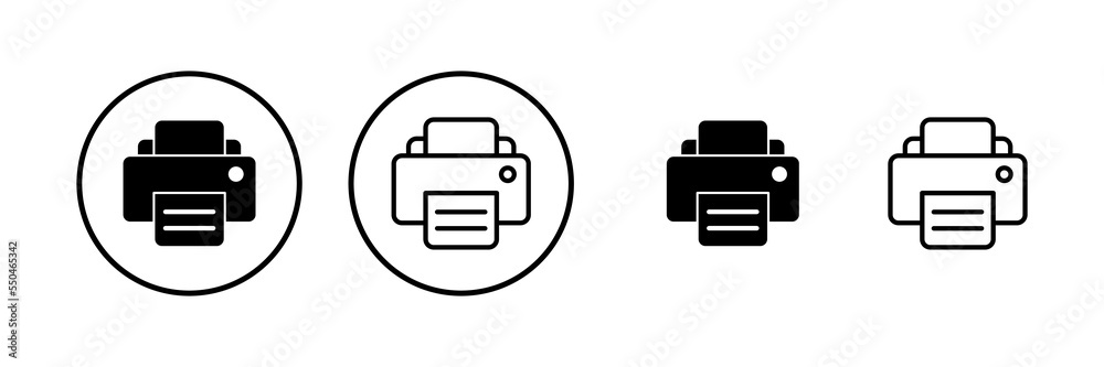 Print icon vector illustration. printer sign and symbol Print icon vector illustration. printer sign and symbol