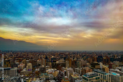 Atardecer en Santiago de Chile