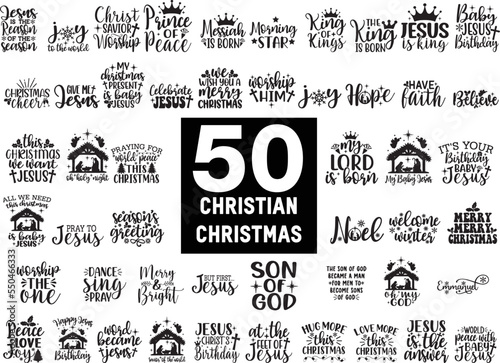 Christian Christmas Decoration Vector, SVG bundle, Jesus is King, Nativity Scene, Angels, Mary and Joseph