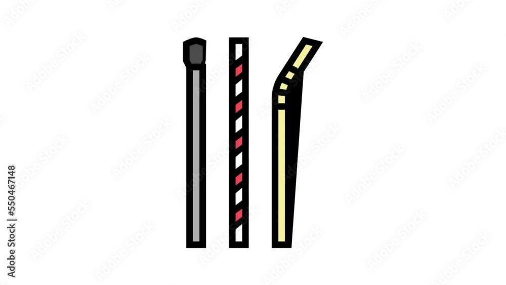 straw smoothie fruit juice food color icon animation straw smoothie fruit juice food color icon animation