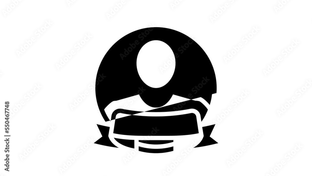 member registration glyph icon animation member registration glyph icon animation