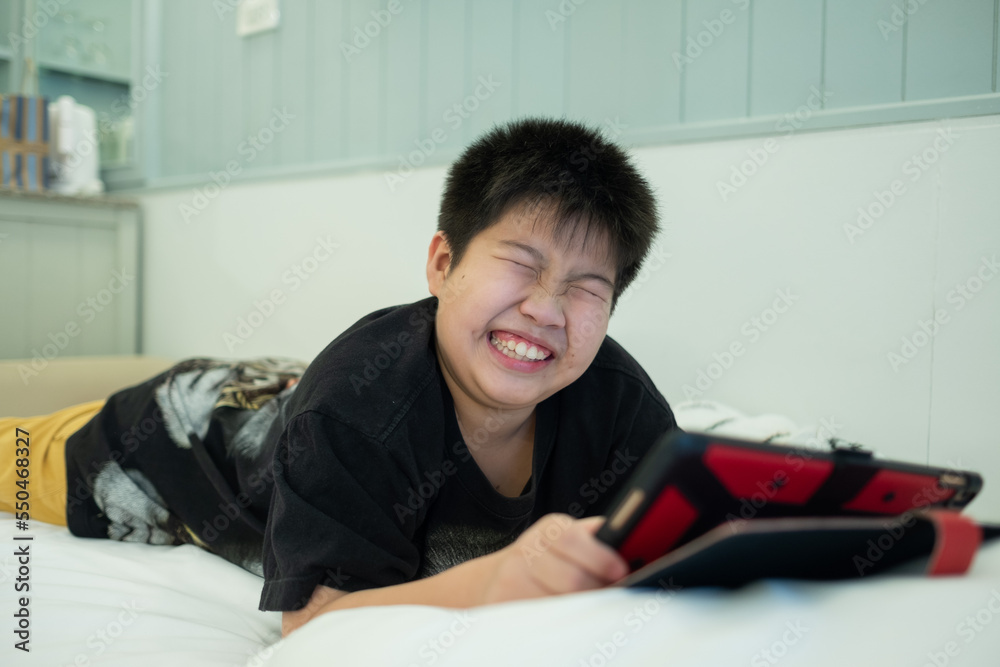 kid watching tablet, child addicted cartoon kid watching tablet, child addicted cartoon